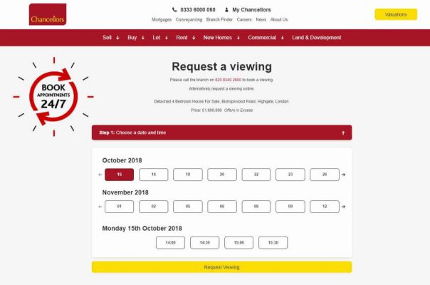 Request a viewing 24/7