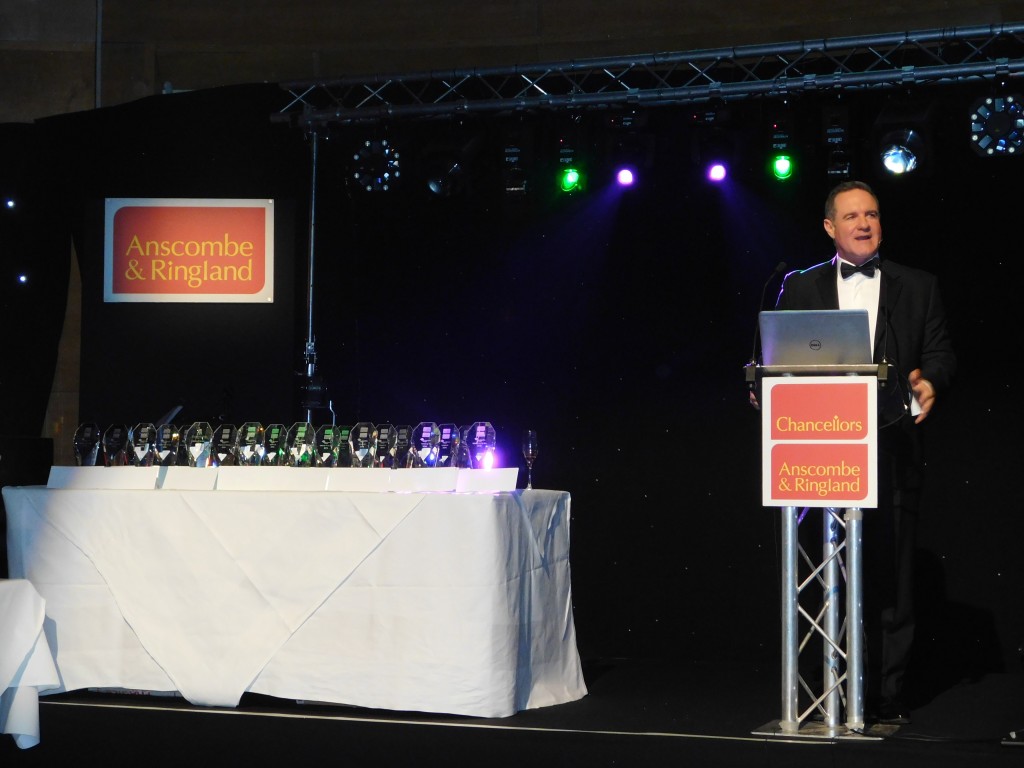 Operations Director Darren Simpson presenting the awards ceremony 