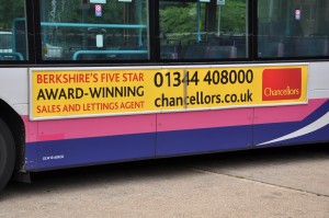 Chancellors Bracknell bus advertising