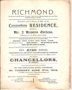 Mount Ararat Road 57 Sale Particulars 1913