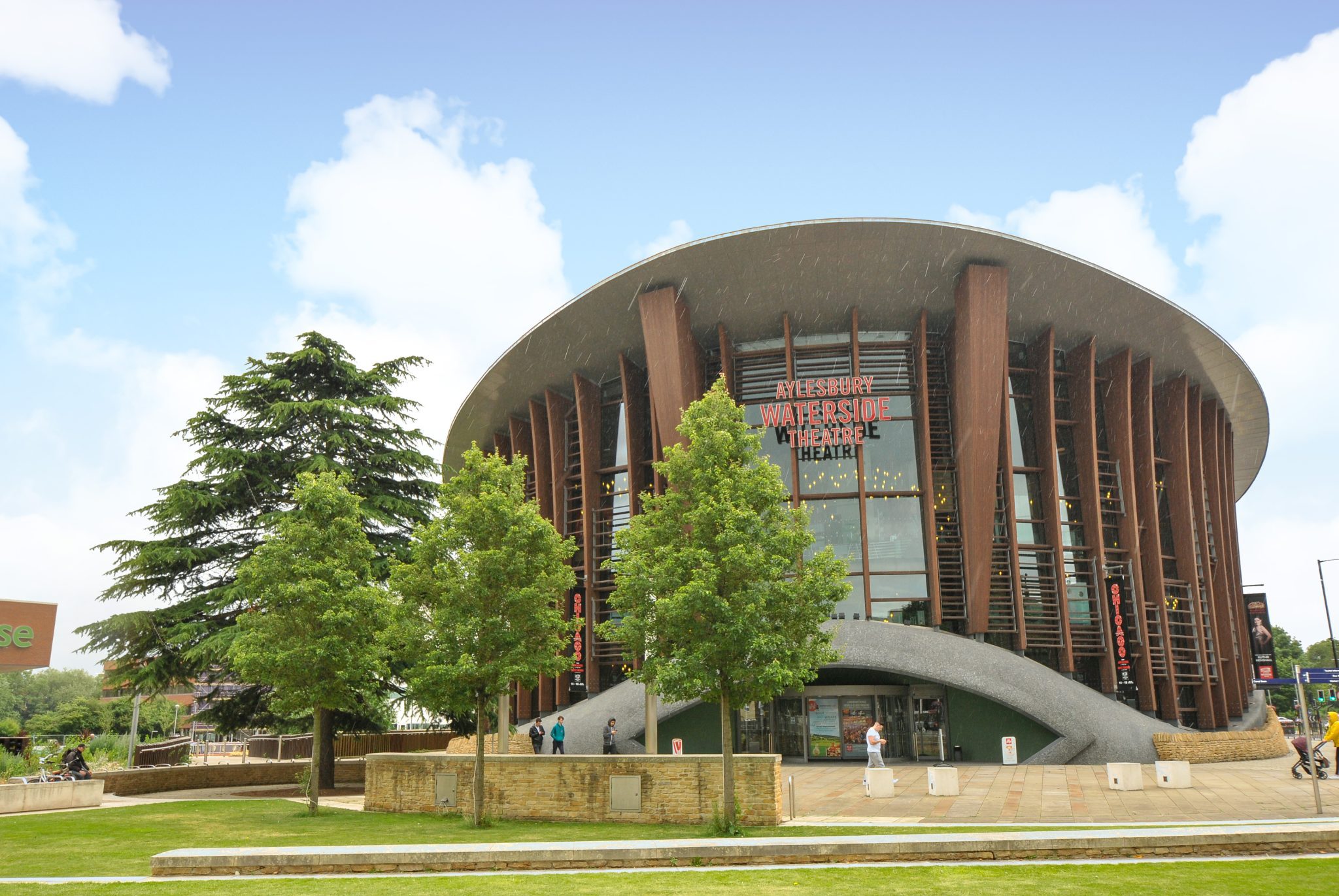 Outside Aylesbury Waterside Theatre